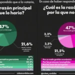 NUEVA ENCUESTA MUESTRA QUE MAS DEL 60% NO VOTARIA LA REELECCION DE MILEI Y CRECE EL DESGASTE DEL GOBIERNO